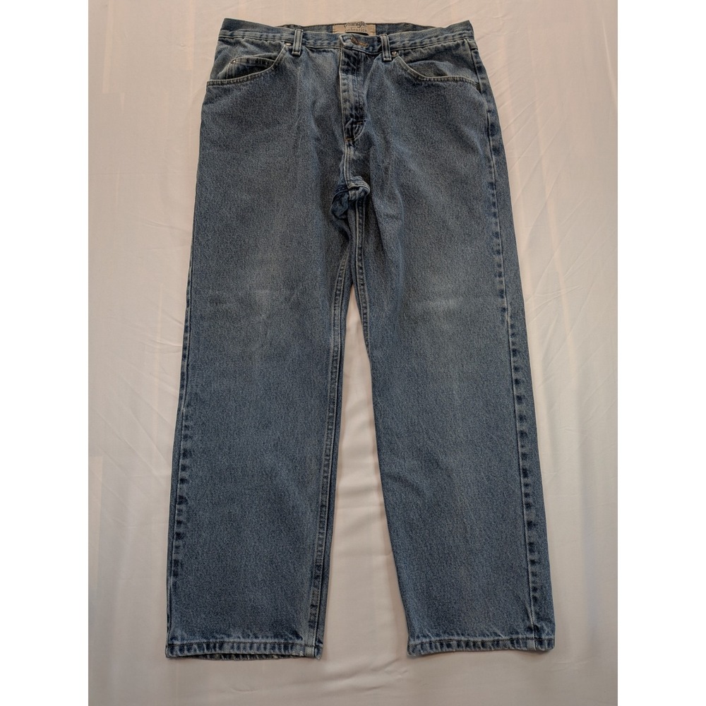 Wrangler Authentics Mens Relaxed Fit Straight Leg Jeans Blue 36x30